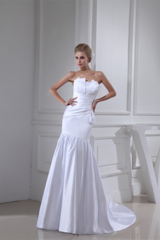 Mermaid/Trumpet Satin Sleeveless Strapless Wedding Dresses 2030305 Mermaid/Trumpet Satin Sleeveless Strapless Wedding Dresses 2030305