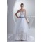 A-Line Beaded Satin Sweetheart Sleeveless Wedding Dresses 2030306