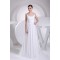 A-Line Chiffon Scoop Sleeveless Sweet Wedding Dresses 2030310