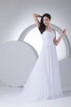 A-Line Sleeveless Scoop Chiffon Silk like Satin Wedding Dresses 2030311 A-Line Sleeveless Scoop Chiffon Silk like Satin Wedding Dresses 2030311