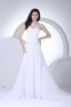 A-Line Sleeveless Scoop Chiffon Silk like Satin Wedding Dresses 2030311 A-Line Sleeveless Scoop Chiffon Silk like Satin Wedding Dresses 2030311