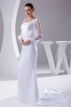 Mermaid/Trumpet Chiffon Satin Long Sleeve Scoop Wedding Dresses 2030313 Mermaid/Trumpet Chiffon Satin Long Sleeve Scoop Wedding Dresses 2030313