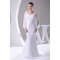 Mermaid/Trumpet Chiffon Satin Long Sleeve Scoop Wedding Dresses 2030313