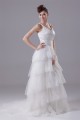 A-Line Sleeveless Scoop Satin Lace Wedding Dresses 2030314 A-Line Sleeveless Scoop Satin Lace Wedding Dresses 2030314