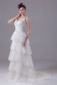 A-Line Sleeveless Scoop Satin Lace Wedding Dresses 2030314 A-Line Sleeveless Scoop Satin Lace Wedding Dresses 2030314