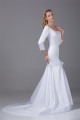 Mermaid/Trumpet 3/4 Length Sleeve Scoop Satin Wedding Dresses 2030315 Mermaid/Trumpet 3/4 Length Sleeve Scoop Satin Wedding Dresses 2030315