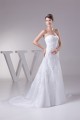 A-Line Satin Lace Fine Netting Sweetheart Wedding Dresses 2030322
