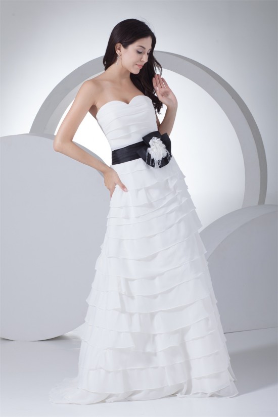 A-Line Sweetheart Tiered Most Beautiful Wedding Dresses 2030333