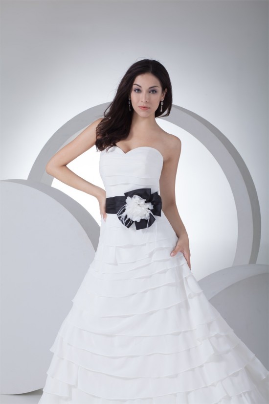A-Line Sweetheart Tiered Most Beautiful Wedding Dresses 2030333