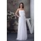 Sheath/Column Strapless Chiffon Wedding Dresses 2030334