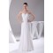 Sheath/Column Straps Sleeveless Beaded Most Beautiful Wedding Dresses 2030335