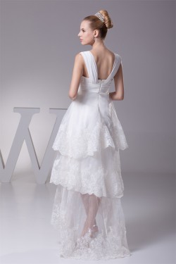 A-Line High Low Sweetheart Lace Sweet Wedding Dresses 2030336