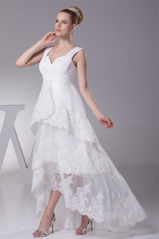 A-Line High Low Sweetheart Lace Sweet Wedding Dresses 2030336 A-Line High Low Sweetheart Lace Sweet Wedding Dresses 2030336