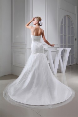 Trumpet/Mermaid Sweetheart Beaded Lace Wedding Dresses 2030345