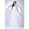 A-Line One-Shoulder Satin Silk like Satin Fine Netting Wedding Dresses 2030352