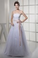 A-Line Strapless Sleeveless Satin Fine Netting Wedding Dresses 2030353 A-Line Strapless Sleeveless Satin Fine Netting Wedding Dresses 2030353