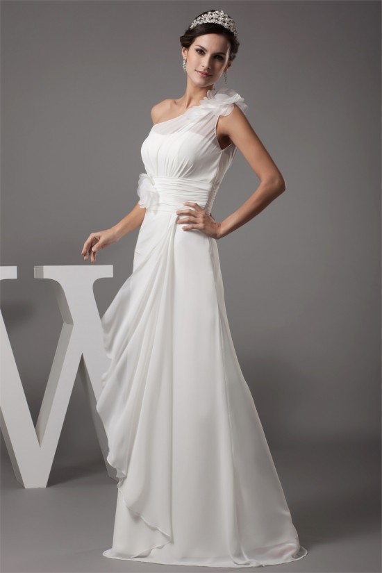 Sheath/Column Chiffon Silk like Satin New Arrival Wedding Dresses 2030361 Sheath/Column Chiffon Silk like Satin New Arrival Wedding Dresses 2030361