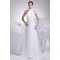 A-Line Halter Chiffon Silk like Satin Wedding Dresses 2030366