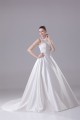 A-Line Sleeveless Satin Fine Netting Lace New Arrival Wedding Dresses 2030371 A-Line Sleeveless Satin Fine Netting Lace New Arrival Wedding Dresses 2030371