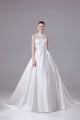 A-Line Sleeveless Satin Fine Netting Lace New Arrival Wedding Dresses 2030371 A-Line Sleeveless Satin Fine Netting Lace New Arrival Wedding Dresses 2030371