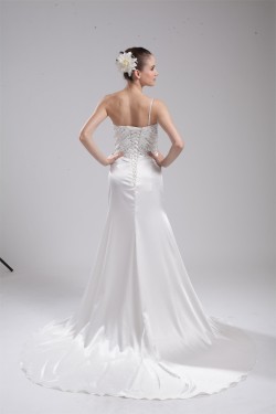 Sleeveless Mermaid/Trumpet One-Shoulder Reception Wedding Dresses 2030373