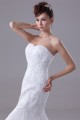 Mermaid/Trumpet Sleeveless Satin Lace LOrganza New Arrival Wedding Dresses 2030374