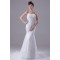 Mermaid/Trumpet Sleeveless Satin Lace LOrganza New Arrival Wedding Dresses 2030374