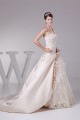 Ball Gown Sleeveless One-Shoulder Satin Lace Fine Netting Reception Wedding Dresses 2030378 Ball Gown Sleeveless One-Shoulder Satin Lace Fine Netting Reception Wedding Dresses 2030378