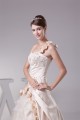 Ball Gown Sleeveless One-Shoulder Satin Lace Fine Netting Reception Wedding Dresses 2030378 Ball Gown Sleeveless One-Shoulder Satin Lace Fine Netting Reception Wedding Dresses 2030378