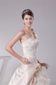 Ball Gown Sleeveless One-Shoulder Satin Lace Fine Netting Reception Wedding Dresses 2030378 Ball Gown Sleeveless One-Shoulder Satin Lace Fine Netting Reception Wedding Dresses 2030378