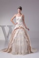 Ball Gown Sleeveless One-Shoulder Satin Lace Fine Netting Reception Wedding Dresses 2030378 Ball Gown Sleeveless One-Shoulder Satin Lace Fine Netting Reception Wedding Dresses 2030378