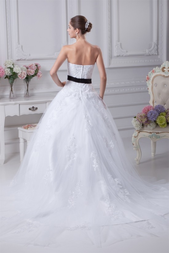 Ball Gown Sleeveless Princess Strapless Lace Satin Fine Netting Wedding Dresses 2030381 Ball Gown Sleeveless Princess Strapless Lace Satin Fine Netting Wedding Dresses 2030381