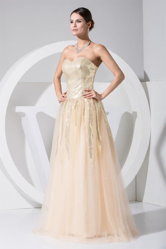 A-Line Sweetheart Sleeveless Satin Fine Netting Sequined Material Wedding Dresses 2030385 A-Line Sweetheart Sleeveless Satin Fine Netting Sequined Material Wedding Dresses 2030385