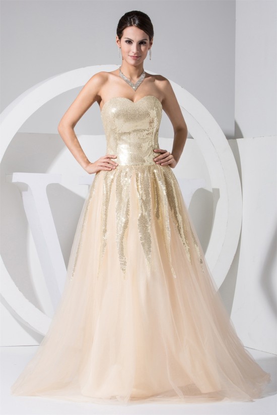 A-Line Sweetheart Sleeveless Satin Fine Netting Sequined Material Wedding Dresses 2030385 A-Line Sweetheart Sleeveless Satin Fine Netting Sequined Material Wedding Dresses 2030385