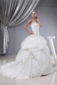 Ball Gown One-Shoulder Sleeveless Satin Lace Fine Netting Wedding Dresses 2030387 Ball Gown One-Shoulder Sleeveless Satin Lace Fine Netting Wedding Dresses 2030387