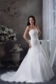 A-Line Strapless Sleeveless Satin Lace Organza Wedding Dresses 2030389 A-Line Strapless Sleeveless Satin Lace Organza Wedding Dresses 2030389
