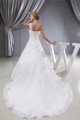 A-Line Satin Lace Organza One-Shoulder Wedding Dresses 2030392