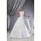 A-Line Satin Lace Organza One-Shoulder Wedding Dresses 2030392