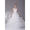 Sleeveless Satin Lace Organza Princess Strapless Reception Wedding Dresses 2030393