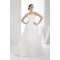 Sleeveless Satin Organza Sweetheart A-Line Sweet Wedding Dresses 2030397