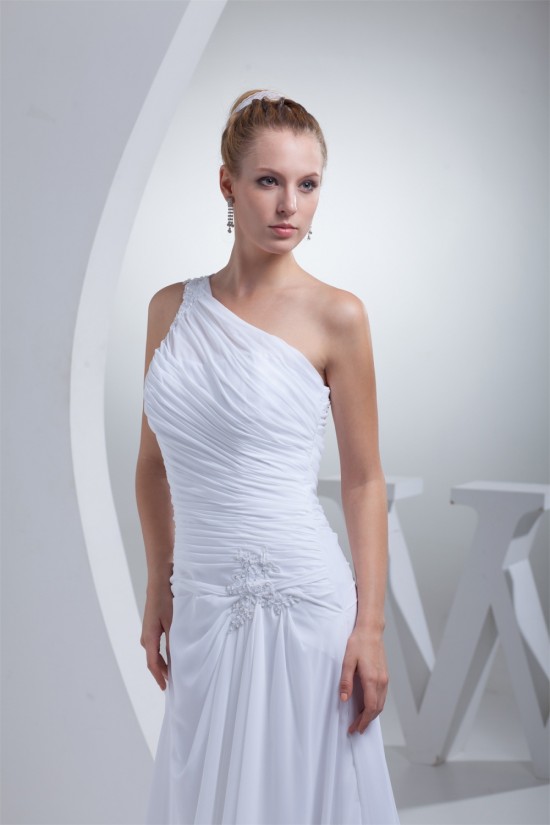 Sleeveless Sheath/Column Chiffon Silk like Satin Best Wedding Dresses 2030399 Sleeveless Sheath/Column Chiffon Silk like Satin Best Wedding Dresses 2030399