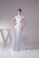 Trumpet/Mermaid High Neck Lace Silk like Satin Fine Netting Wedding Dresses 2030400 Trumpet/Mermaid High Neck Lace Silk like Satin Fine Netting Wedding Dresses 2030400