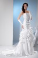 Sleeveless Sheath/Column Sweetheart Silk like Satin Sweet Wedding Dresses 2030403