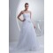 A-Line Sleeveless Soft Sweetheart Satin Satin Organza Reception Wedding Dresses 2030405