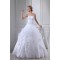 Ball Gown Beaded Satin Lace Organza Floor Length Wedding Dresses 2030406