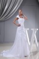 Sleeveless Square Sheath/Column Satin Organza Sweet Wedding Dresses 2030408 Sleeveless Square Sheath/Column Satin Organza Sweet Wedding Dresses 2030408