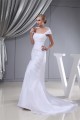 Sleeveless Square Sheath/Column Satin Organza Sweet Wedding Dresses 2030408 Sleeveless Square Sheath/Column Satin Organza Sweet Wedding Dresses 2030408