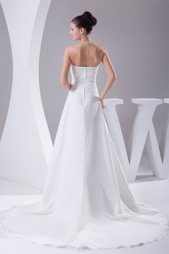 A-Line Sleeveless Strapless Lace Wedding Dresses 2030409 A-Line Sleeveless Strapless Lace Wedding Dresses 2030409
