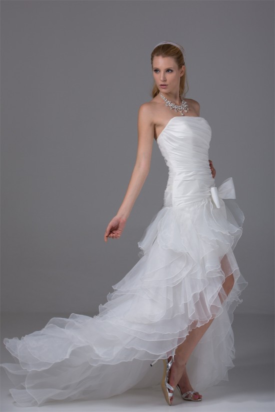 A-Line Satin Organza Taffeta Sleeveless Strapless Wedding Dresses 2030410 A-Line Satin Organza Taffeta Sleeveless Strapless Wedding Dresses 2030410