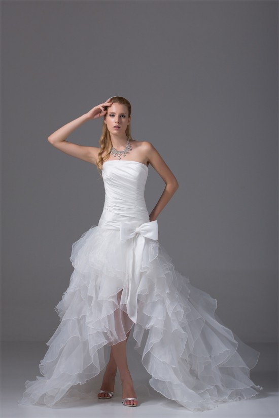 A-Line Satin Organza Taffeta Sleeveless Strapless Wedding Dresses 2030410 A-Line Satin Organza Taffeta Sleeveless Strapless Wedding Dresses 2030410